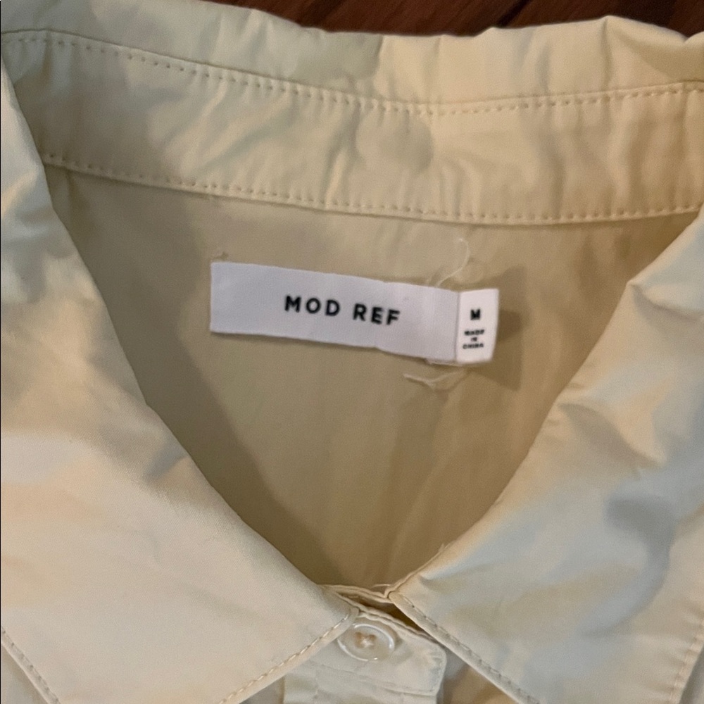 Mod Ref Beige Button-Up Shirt - Picture 2 of 6